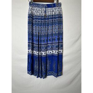 Cute Options Women's BOHO Hippie One Size Fits Most Midi Peasant Skirt